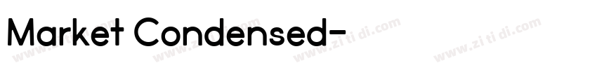 Market Condensed字体转换